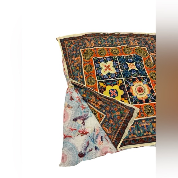 Johnny Was Humming Bird Poncho Cover Up, Open Shoulders - Picture 13 of 13